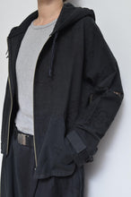 画像をギャラリービューアに読み込む, TABLE CLOTH ZIP-UP HOODIE/BLK/01 size