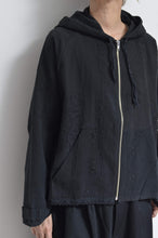 画像をギャラリービューアに読み込む, TABLE CLOTH ZIP-UP HOODIE/BLK/01 size