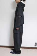 画像をギャラリービューアに読み込む, TABLE CLOTH ZIP-UP HOODIE/BLK/01 size