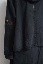 画像をギャラリービューアに読み込む, TABLE CLOTH ZIP-UP HOODIE/BLK/01 size