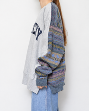 Load image into Gallery viewer, Sweat × knit switch pullover_E