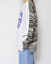 画像をギャラリービューアに読み込む, Sweat × knit switch pullover_C