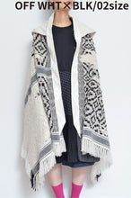 画像をギャラリービューアに読み込む, tsutae SHAWL HOODIE_SHUMAG / OFF WH×BLK