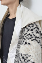 画像をギャラリービューアに読み込む, tsutae SHAWL HOODIE_SHUMAG / OFF WH×BLK