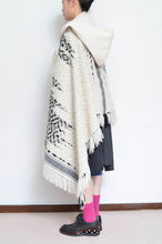 画像をギャラリービューアに読み込む, tsutae SHAWL HOODIE_SHUMAG / OFF WH×BLK
