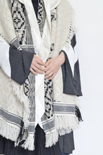 画像をギャラリービューアに読み込む, tsutae SHAWL HOODIE_SHUMAG / OFF WH×BLK