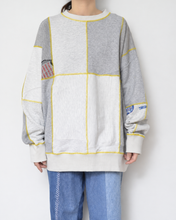 画像をギャラリービューアに読み込む, Panel sweat pullover contrast stitch / 02size_D