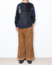 画像をギャラリービューアに読み込む, Panel sweat pullover contrast stitch / 02size_A
