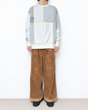 画像をギャラリービューアに読み込む, Panel sweat pullover contrast stitch / 02size_D