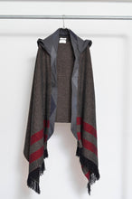 画像をギャラリービューアに読み込む, tsutae SHAWL HOODIE_LINE / RED×BLK