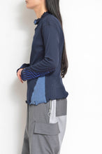 Load image into Gallery viewer, RIB Hi-NECK T/NAVY_01