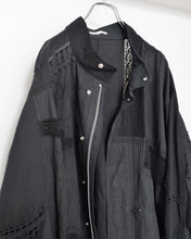 Load image into Gallery viewer, Black Table Cloth Field Coat