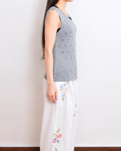 Load image into Gallery viewer, MESH KNIT TANK TOP / B.GRY