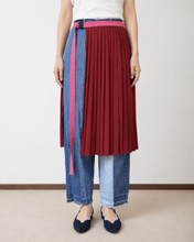 Load image into Gallery viewer, PLEATED WRAP SK_RED
