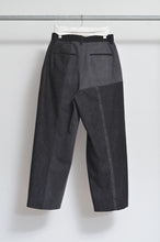 画像をギャラリービューアに読み込む, BLK DENIM WIDE TUCK PT 01