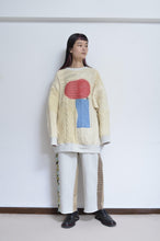 画像をギャラリービューアに読み込む, SWITCHING KNIT P/O(PRINT) 01/OFF WHITE_Mi