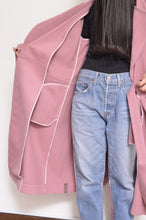 画像をギャラリービューアに読み込む, WOOL NO-COLLAR ROBE/PLUM