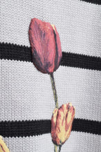 Load image into Gallery viewer, RIPPLE WAVE HEM KNIT P/O w/NECK PARTS(BORDER)_B