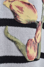 Load image into Gallery viewer, RIPPLE WAVE HEM KNIT P/O w/NECK PARTS(BORDER)_B