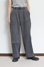 画像をギャラリービューアに読み込む, BLK DENIM WIDE TUCK PT 01