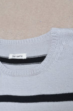 Load image into Gallery viewer, RIPPLE WAVE HEM KNIT P/O w/NECK PARTS(BORDER)_B