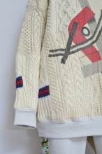 画像をギャラリービューアに読み込む, SWITCHING KNIT P/O(PRINT) 01/OFF WHITE_X