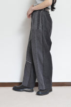 画像をギャラリービューアに読み込む, BLK DENIM WIDE TUCK PT 01