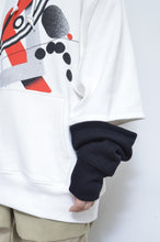 画像をギャラリービューアに読み込む, SLIT SLEEVE HOODIE (PRINT) / WHT/01_X