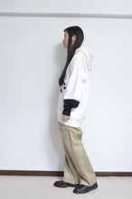 画像をギャラリービューアに読み込む, SLIT SLEEVE HOODIE (PRINT) / WHT/01_X