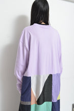 Load image into Gallery viewer, SQUARE SHAKA L/ST OP_01 / PURPLE