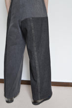 画像をギャラリービューアに読み込む, BLK DENIM WIDE TUCK PT 01