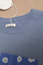 画像をギャラリービューアに読み込む, RIPPLE WAVE HEM KNIT P/O w/NECK PARTS(BLUE)