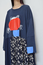 Load image into Gallery viewer, PLEATED TEE OP(PRINT)_Mi*00/D