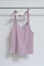 画像をギャラリービューアに読み込む, V-NECK TANK_SHORT_LINEN 00/PINK