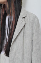 画像をギャラリービューアに読み込む, LINEN LONG COAT / 02_WHT