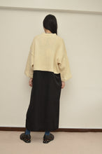Load image into Gallery viewer, nyoroli KNIT*SATIN OP / BLK_00