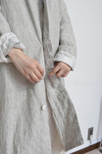 画像をギャラリービューアに読み込む, LINEN LONG COAT / 02_WHT