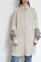 画像をギャラリービューアに読み込む, SILKY TWILL SHIRTS(PRINT) BEG/02