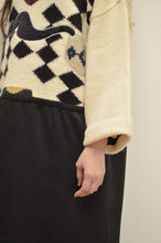 Load image into Gallery viewer, nyoroli KNIT*SATIN OP / BLK_00