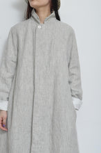 画像をギャラリービューアに読み込む, LINEN LONG COAT / 02_WHT