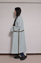 Load image into Gallery viewer, WOOL NO-COLLAR ROBE/SAGE