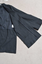 画像をギャラリービューアに読み込む, NO-COLLAR JK_LINEN 01/BLACK