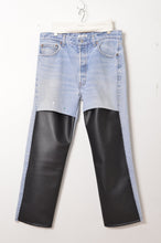 画像をギャラリービューアに読み込む, LEATHER SLIT PT B/BLK_01