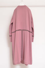 画像をギャラリービューアに読み込む, WOOL NO-COLLAR ROBE/PLUM