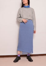 画像をギャラリービューアに読み込む, MUFFLER WRAP SKIRT/SAX BLUE