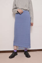 画像をギャラリービューアに読み込む, MUFFLER WRAP SKIRT/SAX BLUE