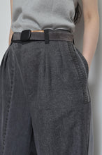 画像をギャラリービューアに読み込む, BLK DENIM WIDE TUCK PT 02