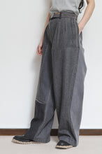 画像をギャラリービューアに読み込む, BLK DENIM WIDE TUCK PT 02