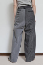 画像をギャラリービューアに読み込む, BLK DENIM WIDE TUCK PT 02