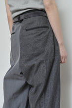 画像をギャラリービューアに読み込む, BLK DENIM WIDE TUCK PT 02